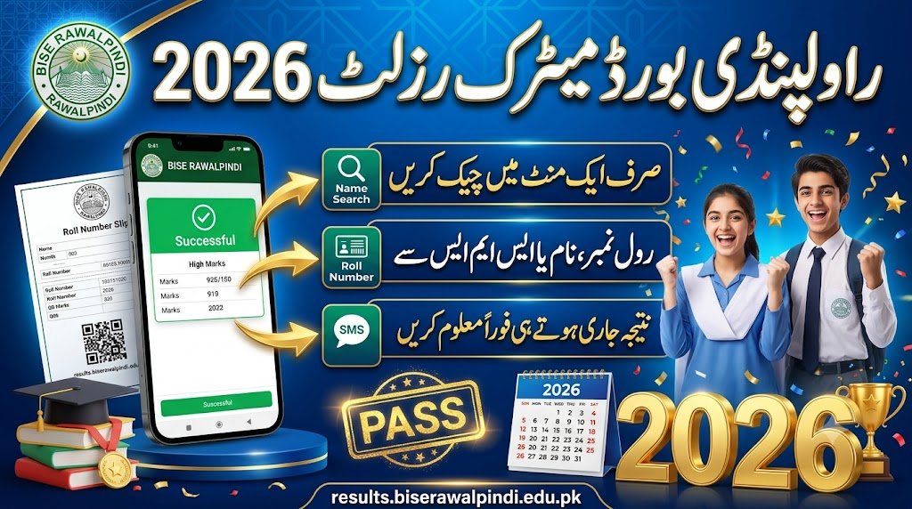 Rawalpindi Board Matric Result 2026 – Check by Roll Number, Name and SMS
